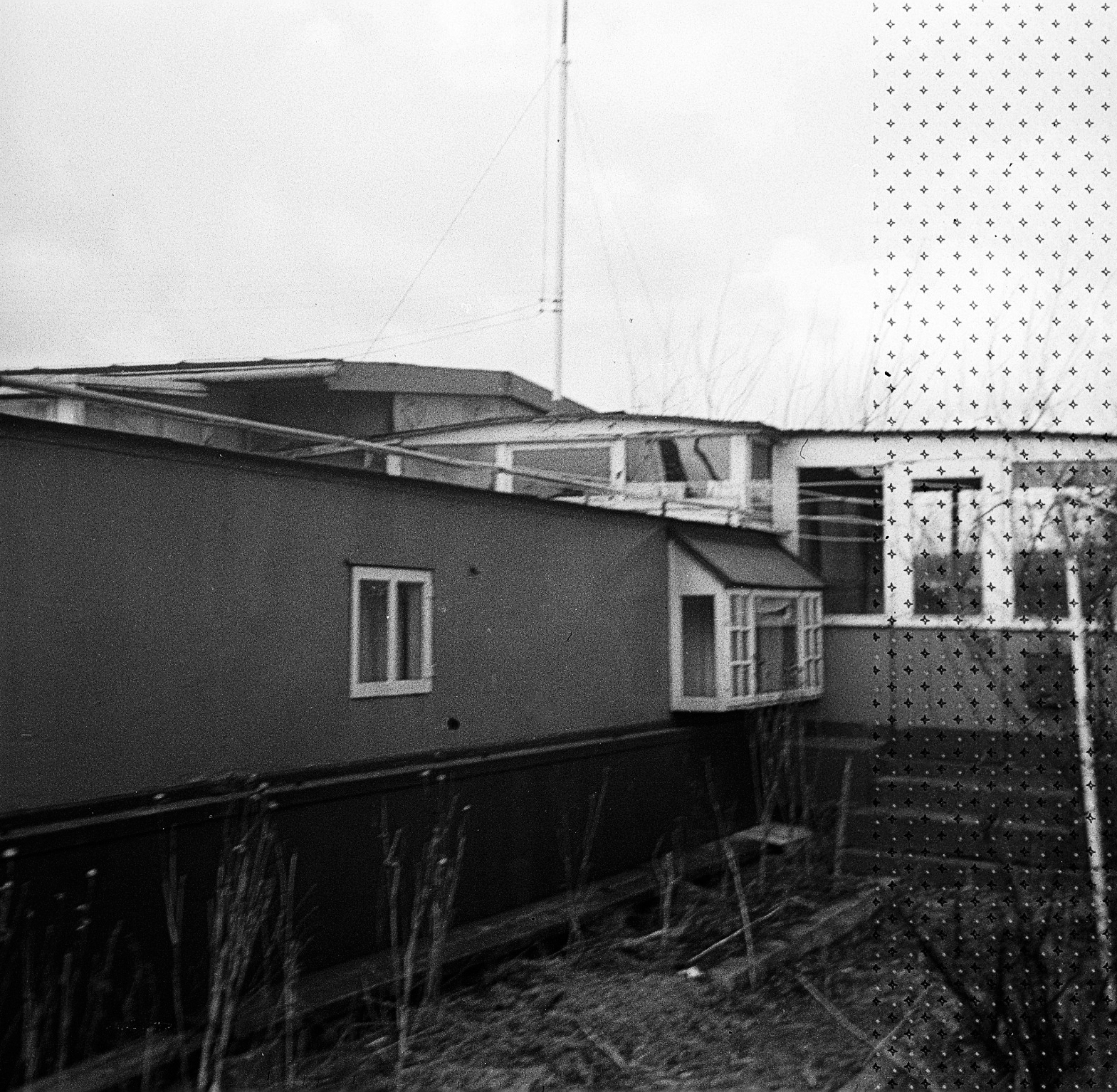 Foto von dem Haus des Tauchers im Emder Hafen aus dem Jahr 1967