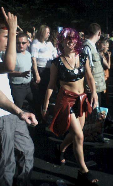 Photo vom Abend der Loveparade in Berlin am 21.07.2001